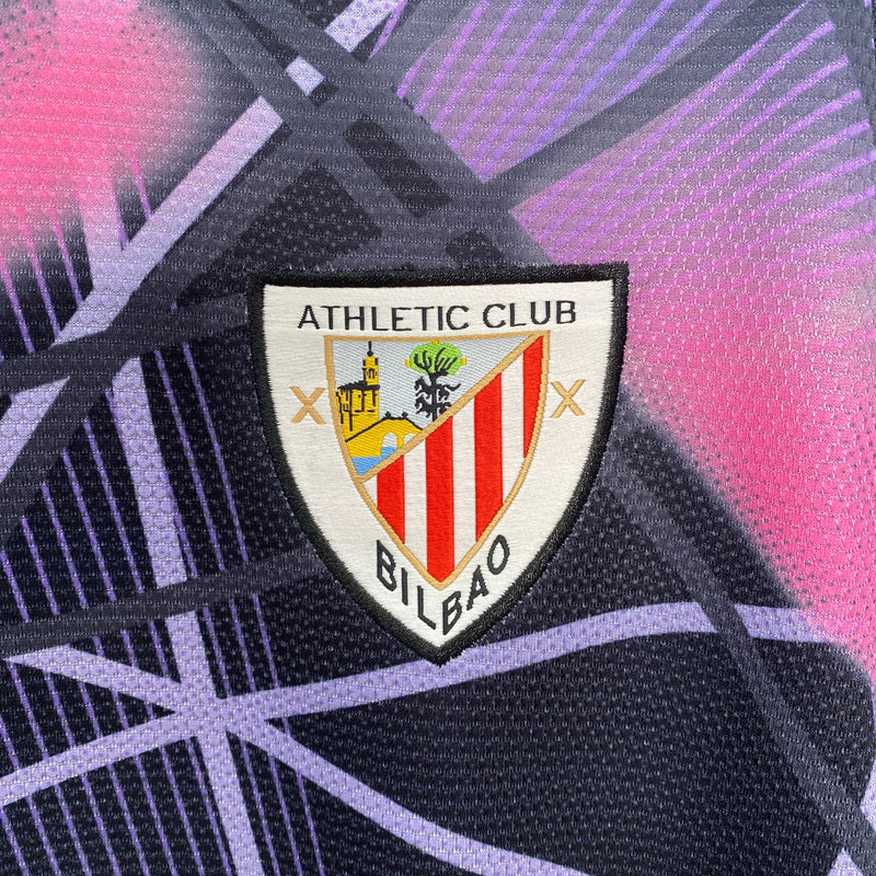 Camiseta Athletic Bilbao 24/25 - Roxo e Rosa